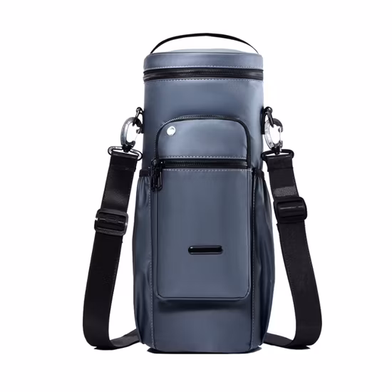 Silicone Water Bottle Carrier Hooks, Hanging Buckle Water Bottle Holder with Aluminum Carabineer Clip Key Ring Esg13302