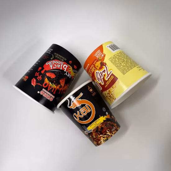 Kraft Paper Bowl with PP Lid Paper Box for Food