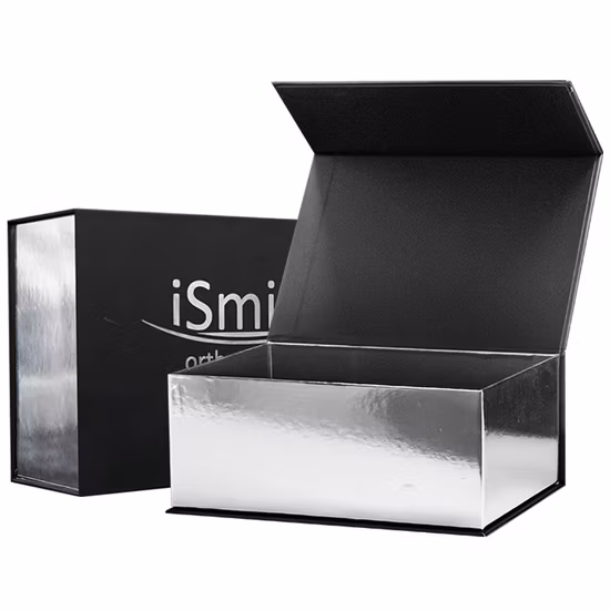 Wholesale Luxury Packaging Boxes Custom Printing Folding Rigid Paper Cardboard Magnetic Lid Closure Black Gift Box with Logo