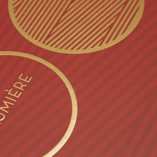 Art Paper & Grey Cardboard Lid & Base Hot Stamping Gift Box